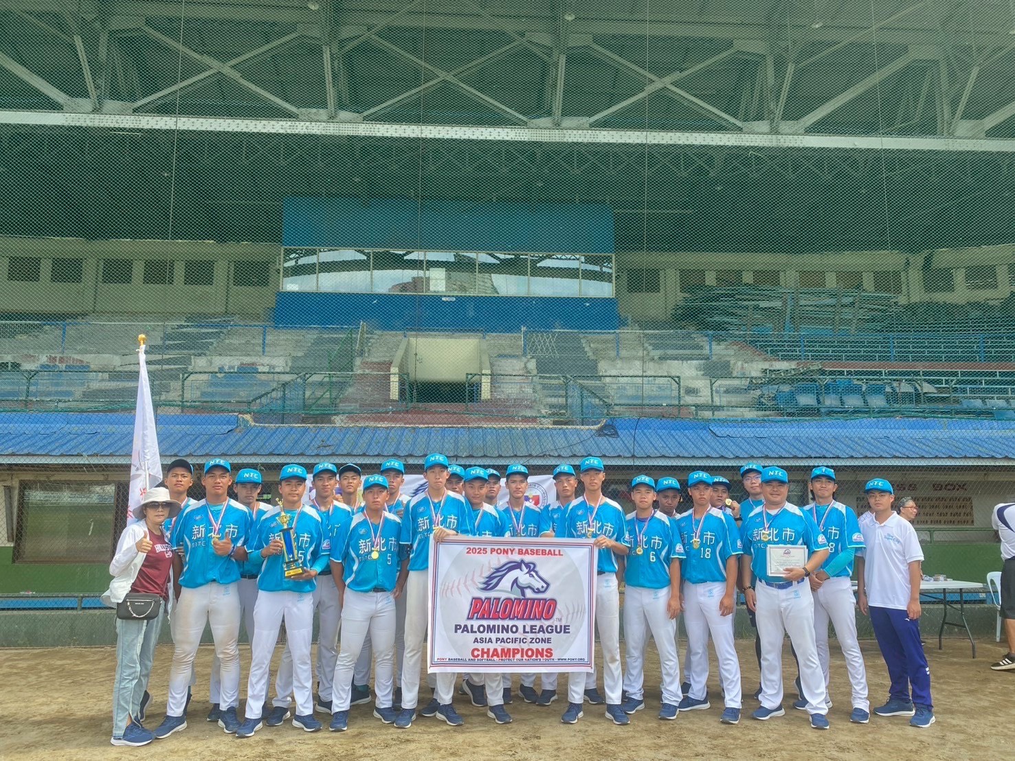  2025年美國小馬聯盟帕馬級亞太區青棒錦標賽穀保家商以四戰全勝之姿強勢奪冠 照片來源-穀保家商提供